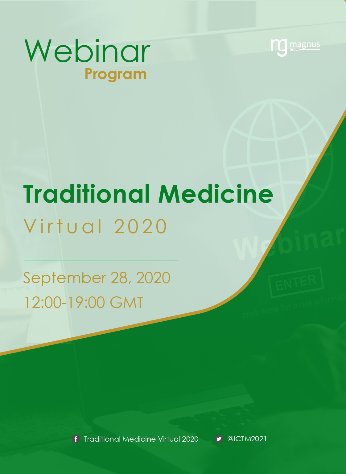 International Webinar on Traditional Medicine, Ethnomedicine and Natural Therapies | Online Event Program